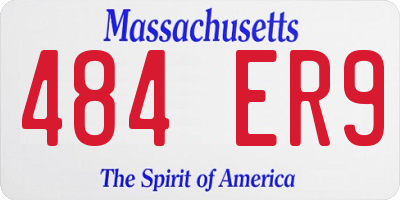 MA license plate 484ER9