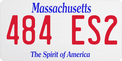 MA license plate 484ES2
