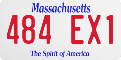 MA license plate 484EX1