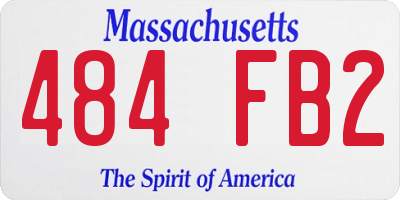 MA license plate 484FB2