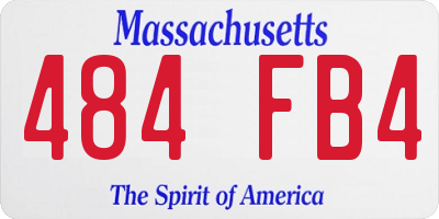 MA license plate 484FB4