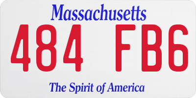 MA license plate 484FB6