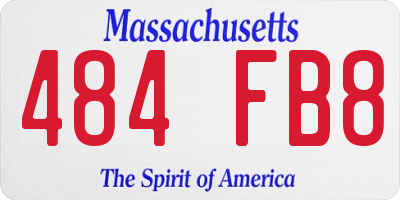 MA license plate 484FB8