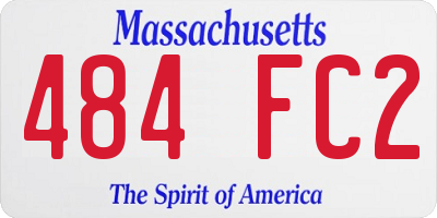 MA license plate 484FC2
