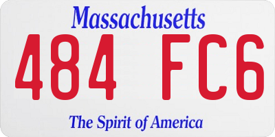 MA license plate 484FC6
