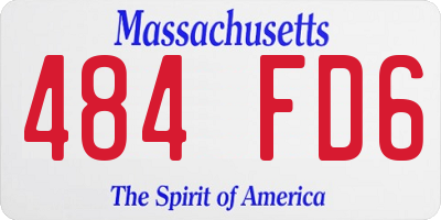 MA license plate 484FD6