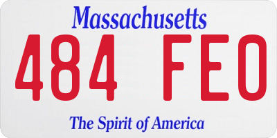MA license plate 484FE0