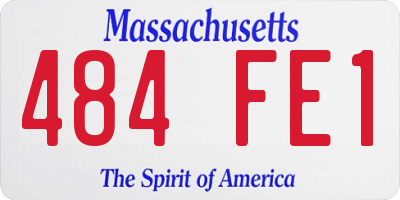 MA license plate 484FE1