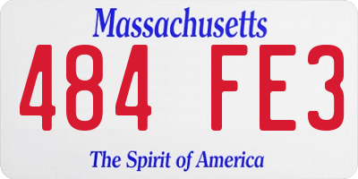 MA license plate 484FE3