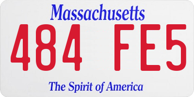 MA license plate 484FE5