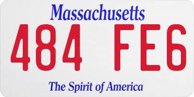 MA license plate 484FE6