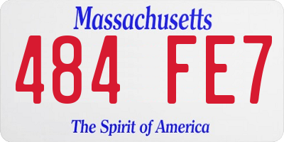 MA license plate 484FE7