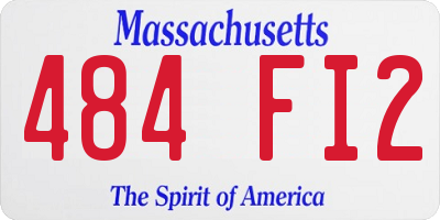 MA license plate 484FI2