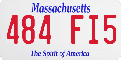 MA license plate 484FI5