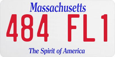 MA license plate 484FL1