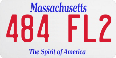 MA license plate 484FL2