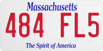 MA license plate 484FL5
