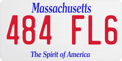 MA license plate 484FL6