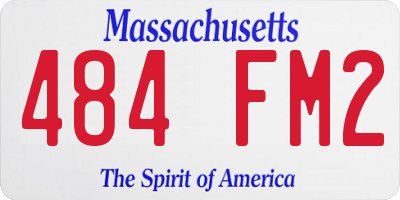 MA license plate 484FM2