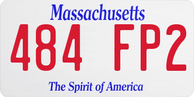 MA license plate 484FP2