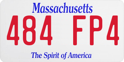 MA license plate 484FP4