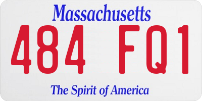 MA license plate 484FQ1