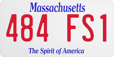 MA license plate 484FS1