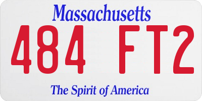 MA license plate 484FT2