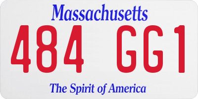 MA license plate 484GG1