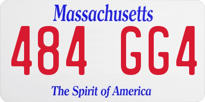 MA license plate 484GG4