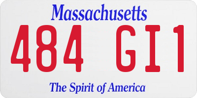 MA license plate 484GI1