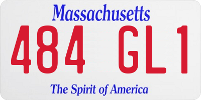 MA license plate 484GL1