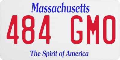 MA license plate 484GM0