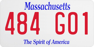MA license plate 484GO1