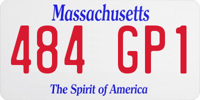 MA license plate 484GP1