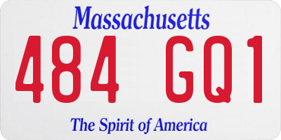 MA license plate 484GQ1