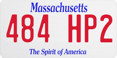 MA license plate 484HP2