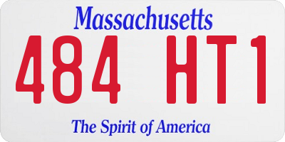 MA license plate 484HT1