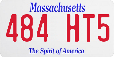 MA license plate 484HT5