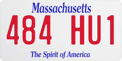 MA license plate 484HU1