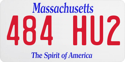 MA license plate 484HU2