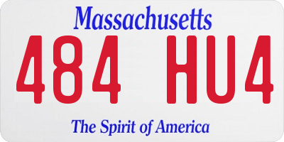 MA license plate 484HU4