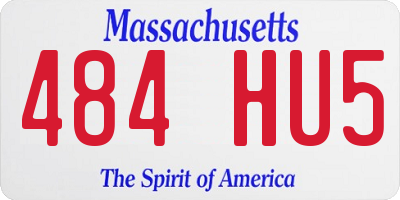 MA license plate 484HU5
