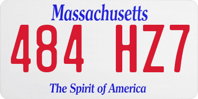MA license plate 484HZ7