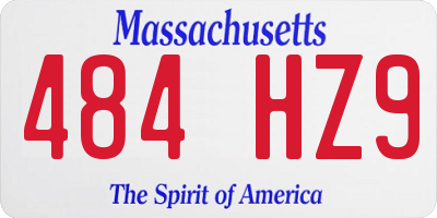 MA license plate 484HZ9