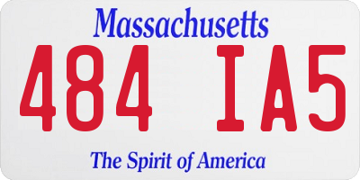 MA license plate 484IA5
