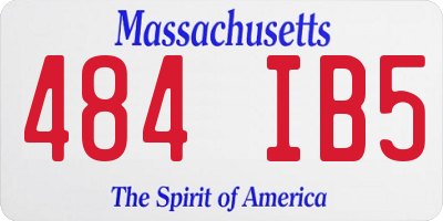 MA license plate 484IB5
