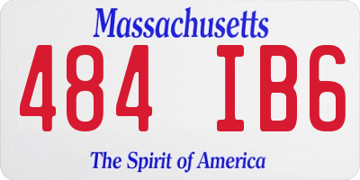MA license plate 484IB6