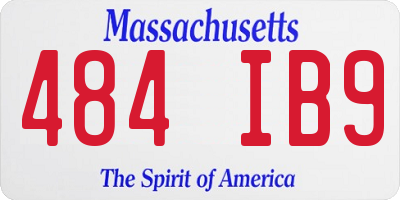 MA license plate 484IB9