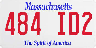 MA license plate 484ID2